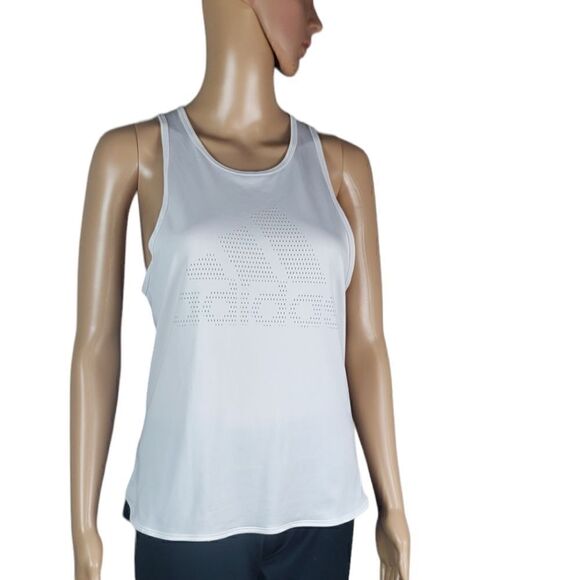 Adidas White & Black Tank Top - Picture 1 of 6